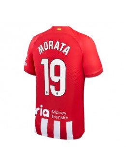 Billige Atletico Madrid Alvaro Morata #19 Hjemmedrakt 2023-24 Kortermet